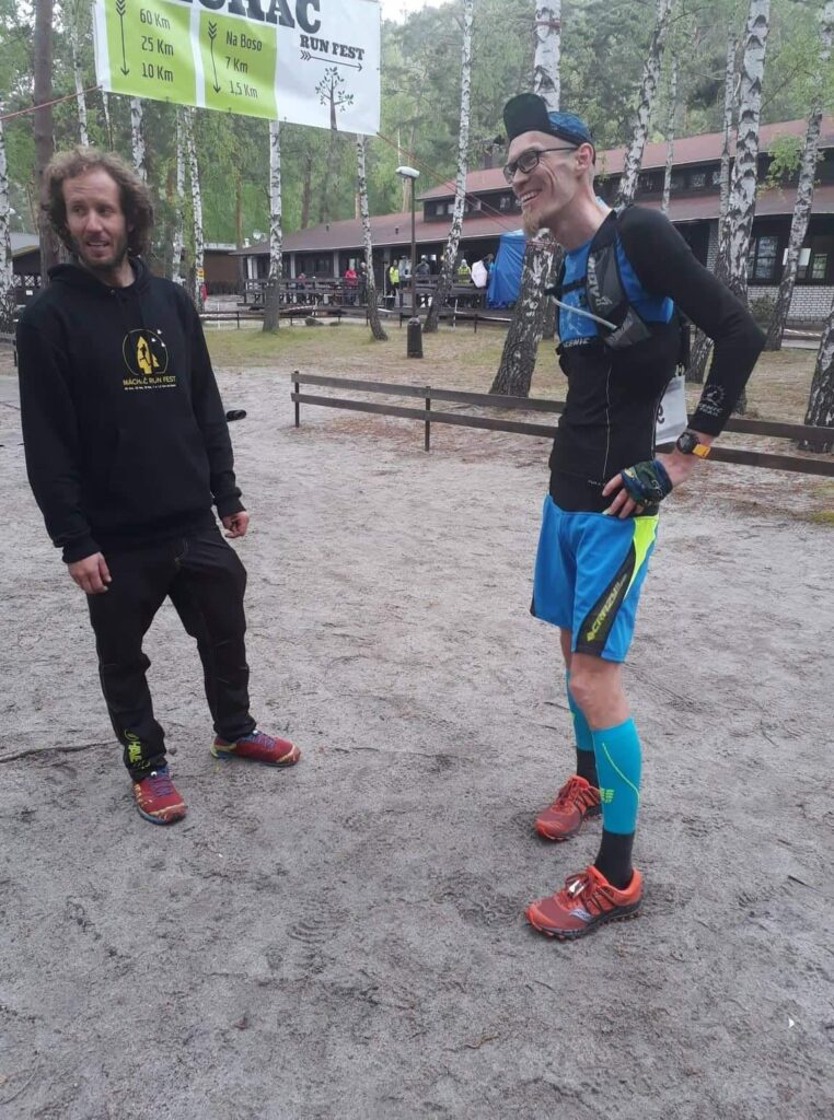 Mácháč Ultra 60 km spolu s organizátorem Janem Vencou Francke