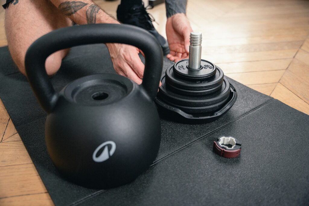 Nakládací kettlebell Decathlon