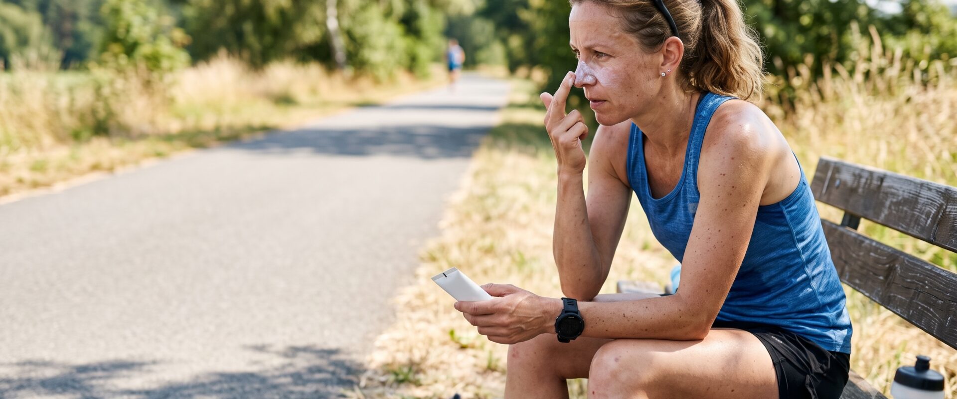 Ochrana před sluncem při sportu a nanášení SPF před během