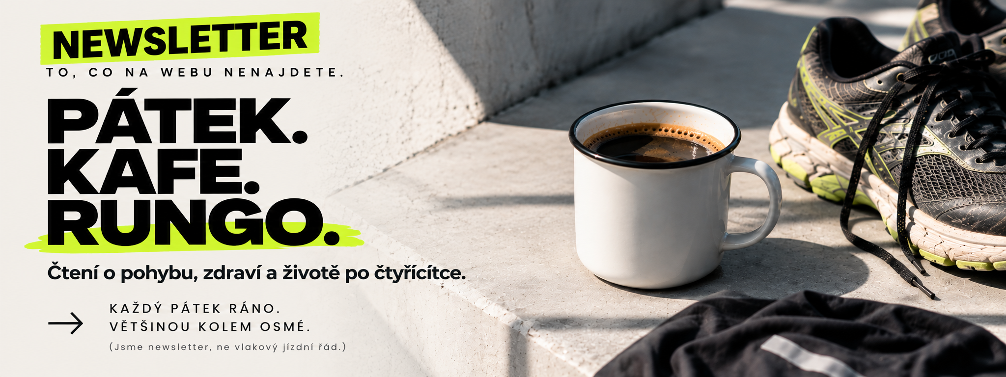 Newsletter RUNGO.cz – páteční čtení o pohybu, zdraví a životě po čtyřicítce